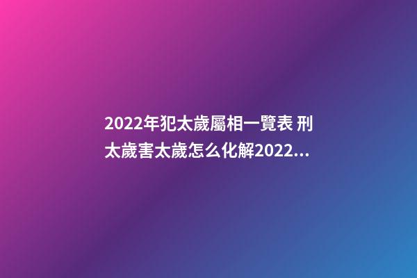 2022年犯太歲屬相一覽表 刑太歲害太歲怎么化解2022蛇，2022年化解太歲最簡單的方法-第1張-觀點-玄機派